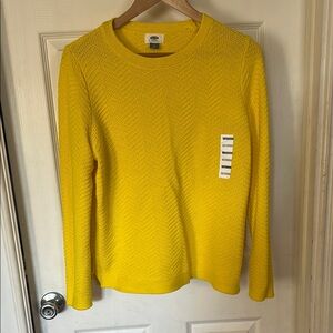 Old Navy Sunny Yellow Knit Sweater